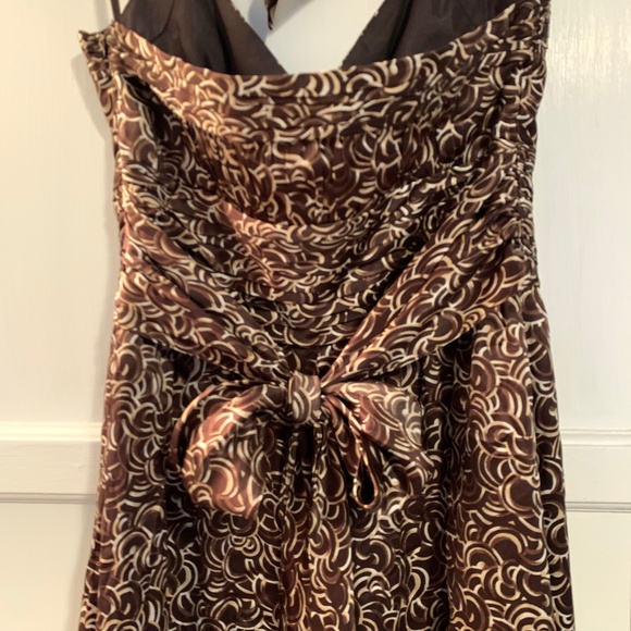 BCBGMaxAzria Brown Silk Dress - Picture 4 of 14